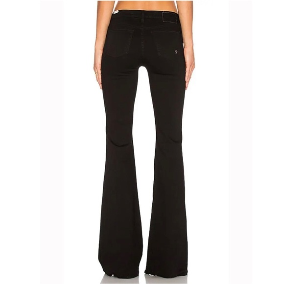 REVOLVE Lovers + Friends Bailey Flare Moto Jean in Black - Picture 5 of 8